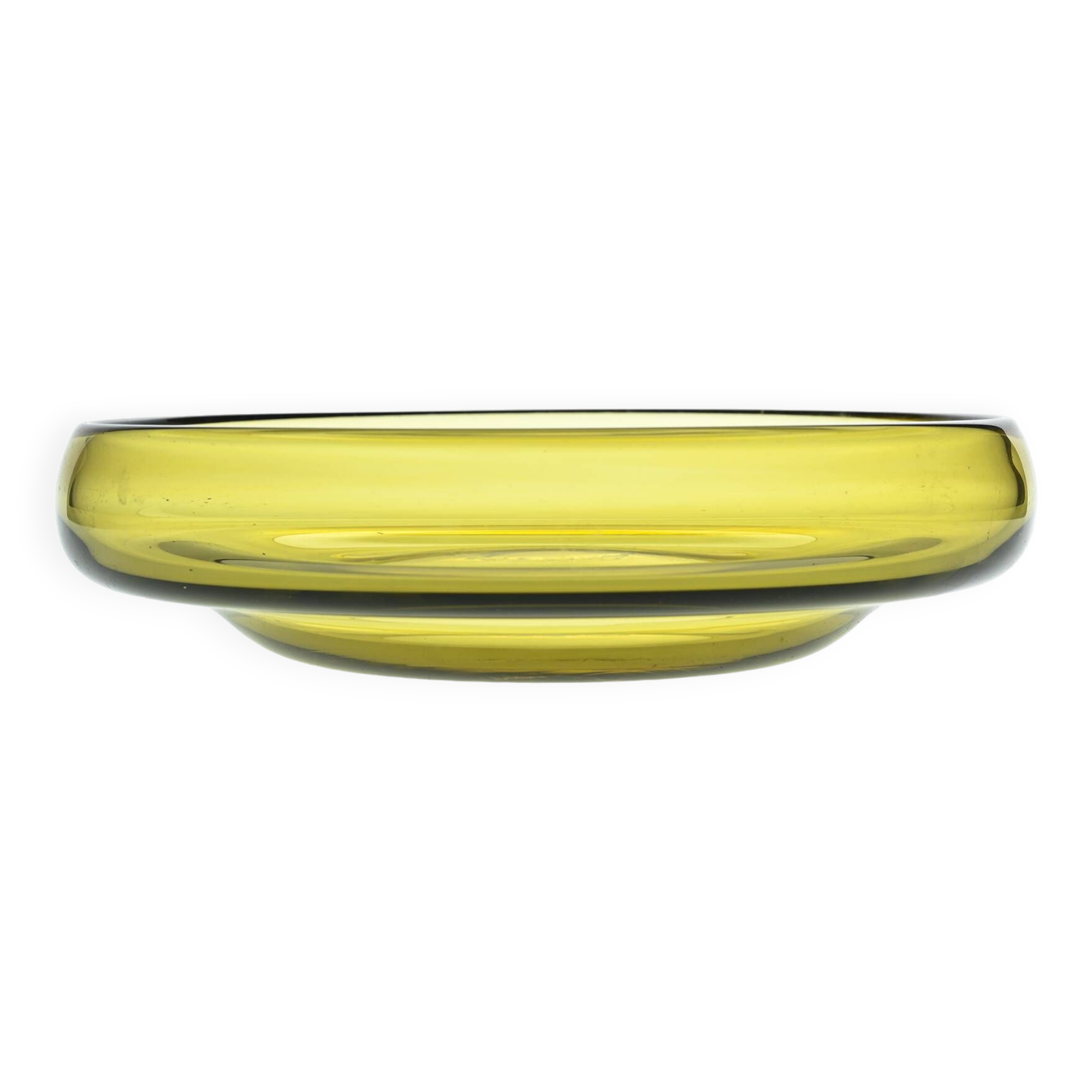 Blown glass fruit bowl by Claude Morin, circa 1975