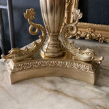 Old gilded bronze lamp