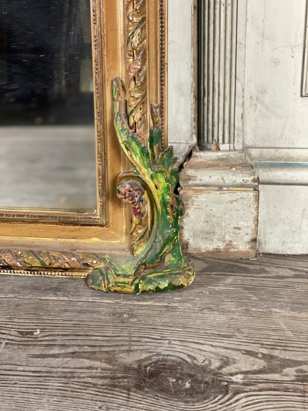 Louis XVI-style chimney mirror Circa 1900 106x187cm