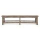 Antique bench in weathered wood
