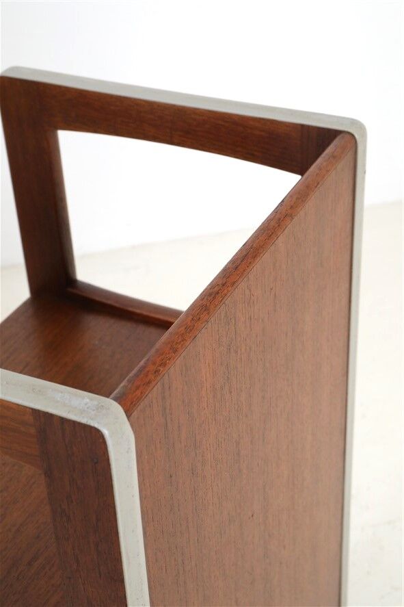 Set of 3 teak convertible children's chairs / stools / side tables, 1960s