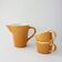 Set of Ceramic Tea Cups and Milk Jug by Secla, 1970's