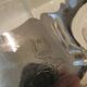 Pair of 925 silver sauce boats Martin Hall Sheffield 1910 engraved Star Harp