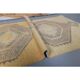 1970s Turkish Oushak handmade beige runner rug 92x344