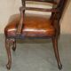 Restored leather office chair, Victorian era