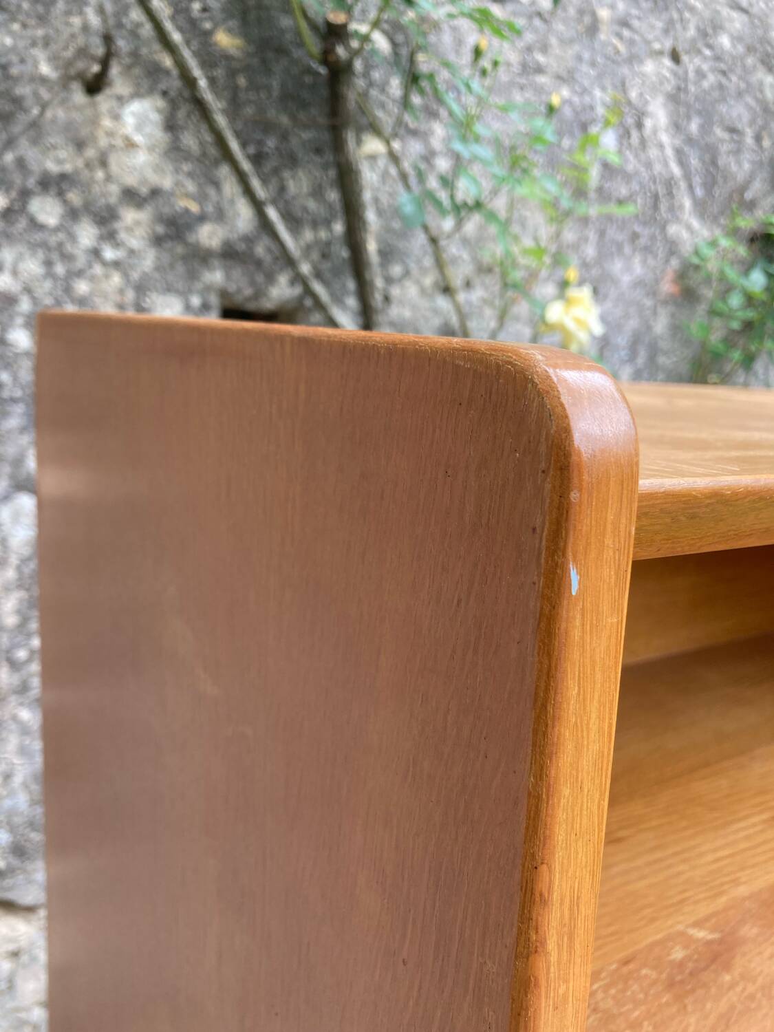 Vintage bookcase shelf