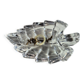 Vintage cut crystal leaf bedside jewellery holder – Rings & earrings