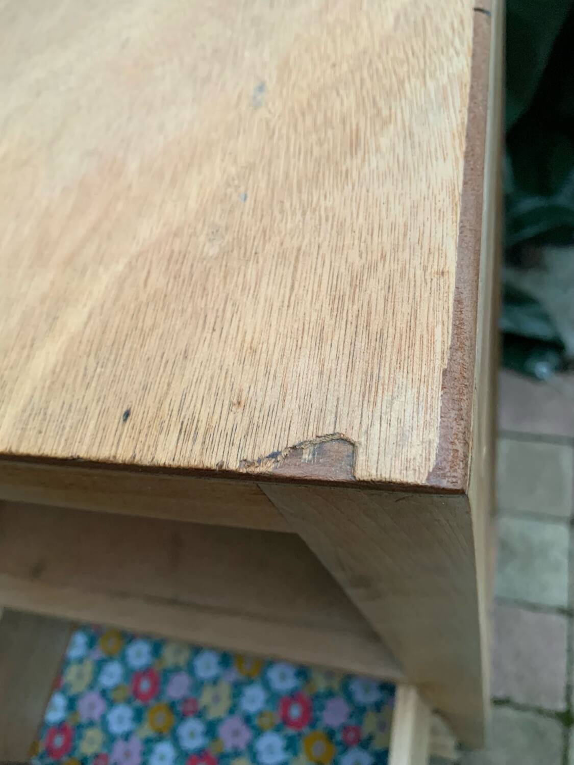 Armoire parisienne asymétrique bois brut 1950