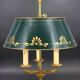 Empire Style Bouillotte Lamp in Gilded Bronze with Three Lights "Lucien Gau"