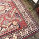 Antique Caucasian Shirvan carpet from the late 19th century, handmade wool, 183x275cm.