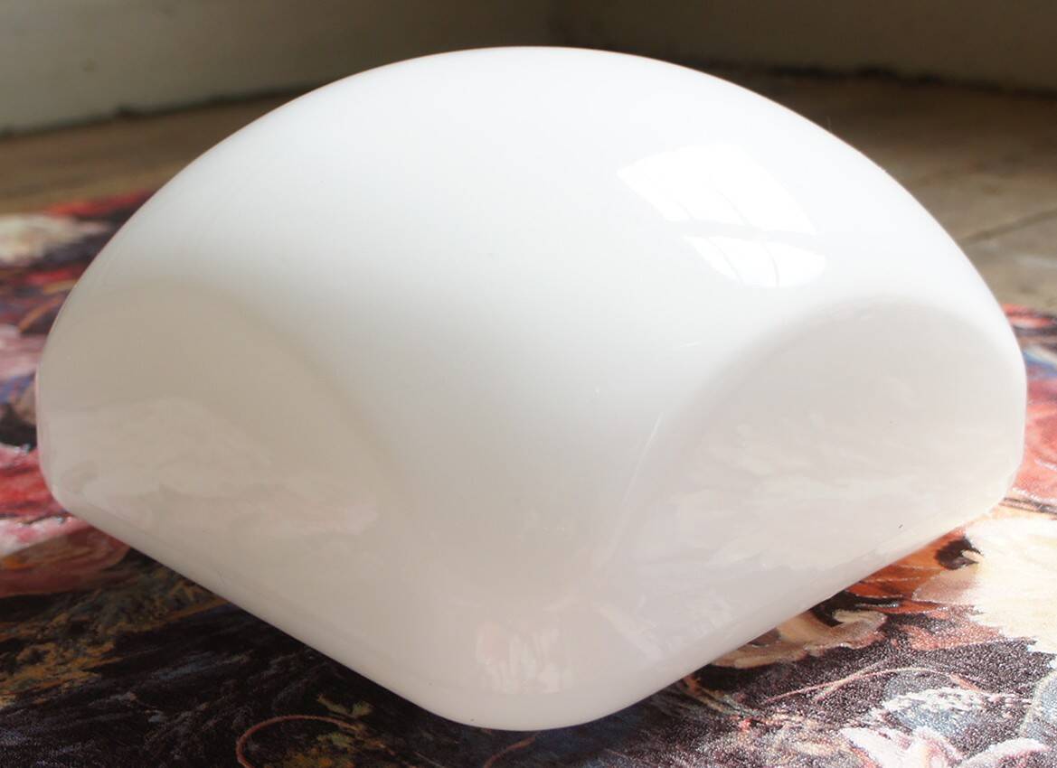 White opaline ceiling light/wall light "milky"