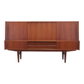 Teak highboard, Danish design, 1970s, production: Denmark