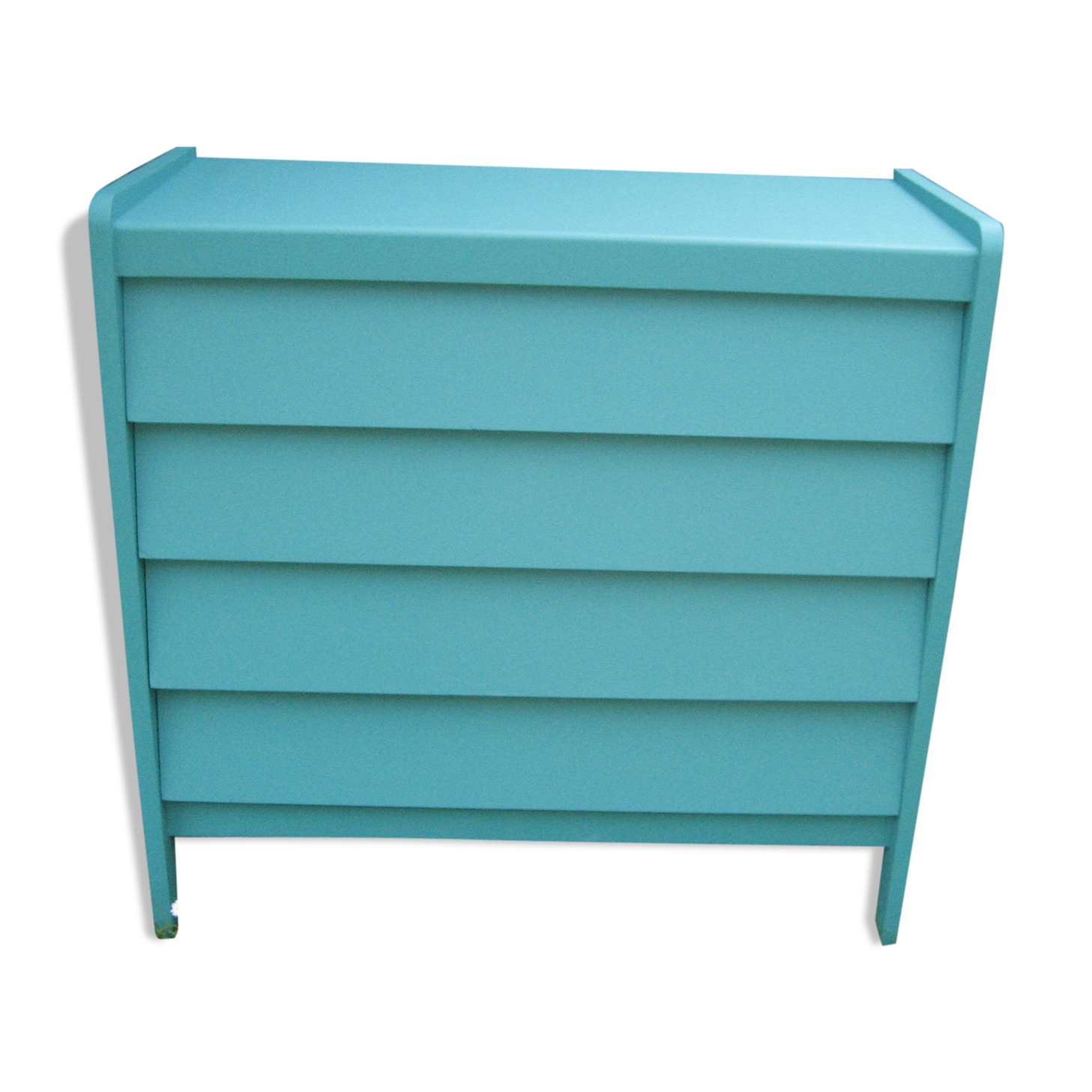 Commode années 60 70 repeinte en bleu
