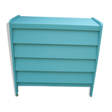 Dresser repainted in blue 60s 70s