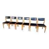 Set of 6 Scandinavian-style chairs