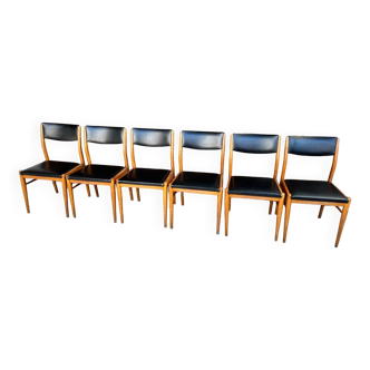 Set of 6 Scandinavian-style chairs