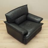 Leather armchair, Italian design, 1960s, production: Italy