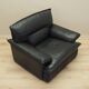 Leather armchair, Italian design, 1960s, production: Italy