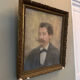 Portrait of a man with a moustache – Original 19th-century pastel – Stucco frame