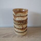 Lot of 6 sandstone bolets