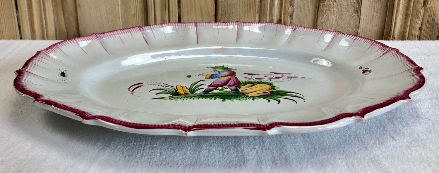 Dish Luneville XIXth