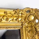 Regency style Trumeau in wood and gilded stucco, nineteenth century