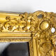 Regency style Trumeau in wood and gilded stucco, nineteenth century