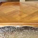 Square coffee table in cherry Roche Bobois