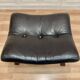 Leather ottoman "Scandinavian design" 1960.