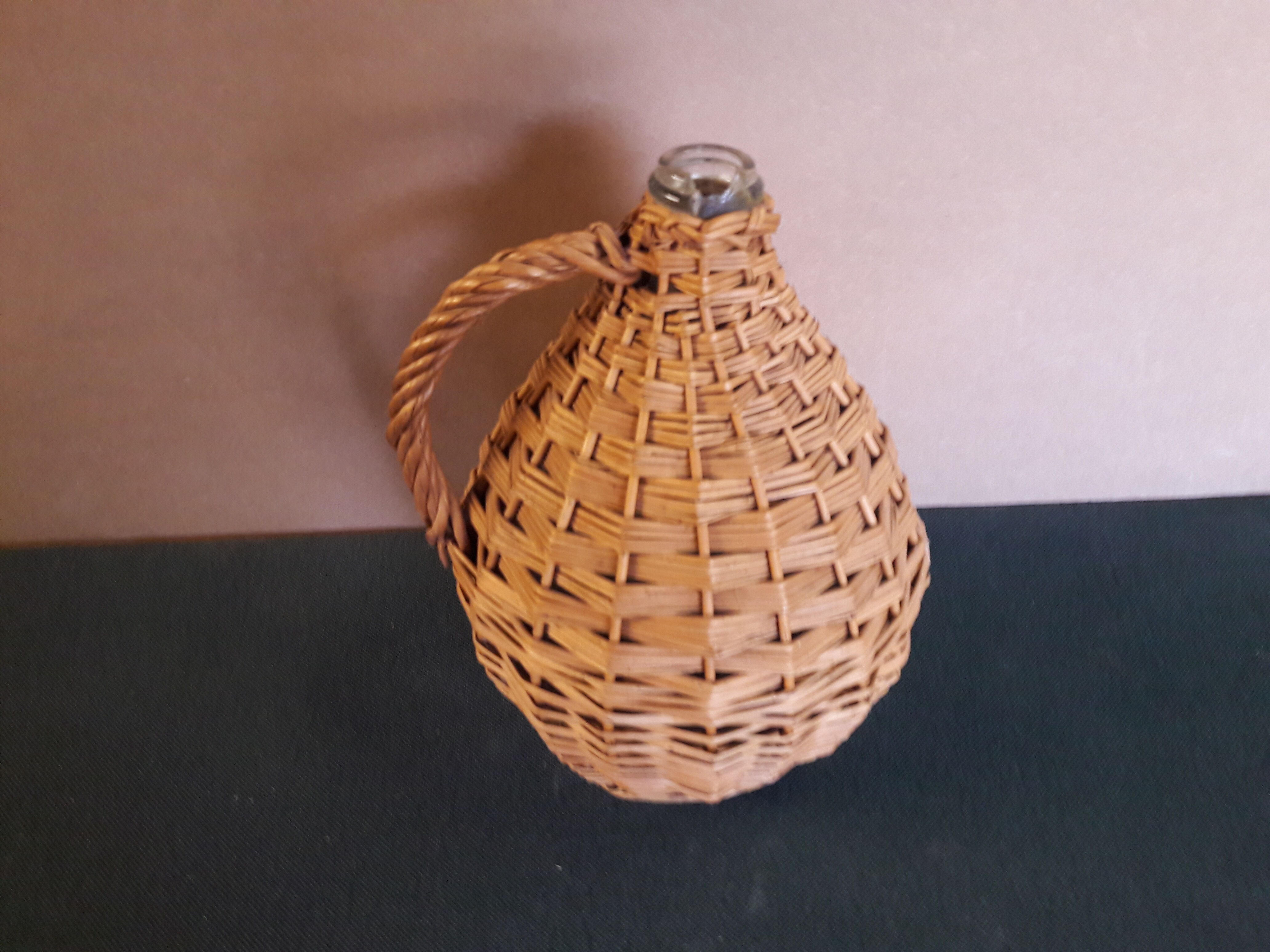 Lady Jeanne surrounded by wicker