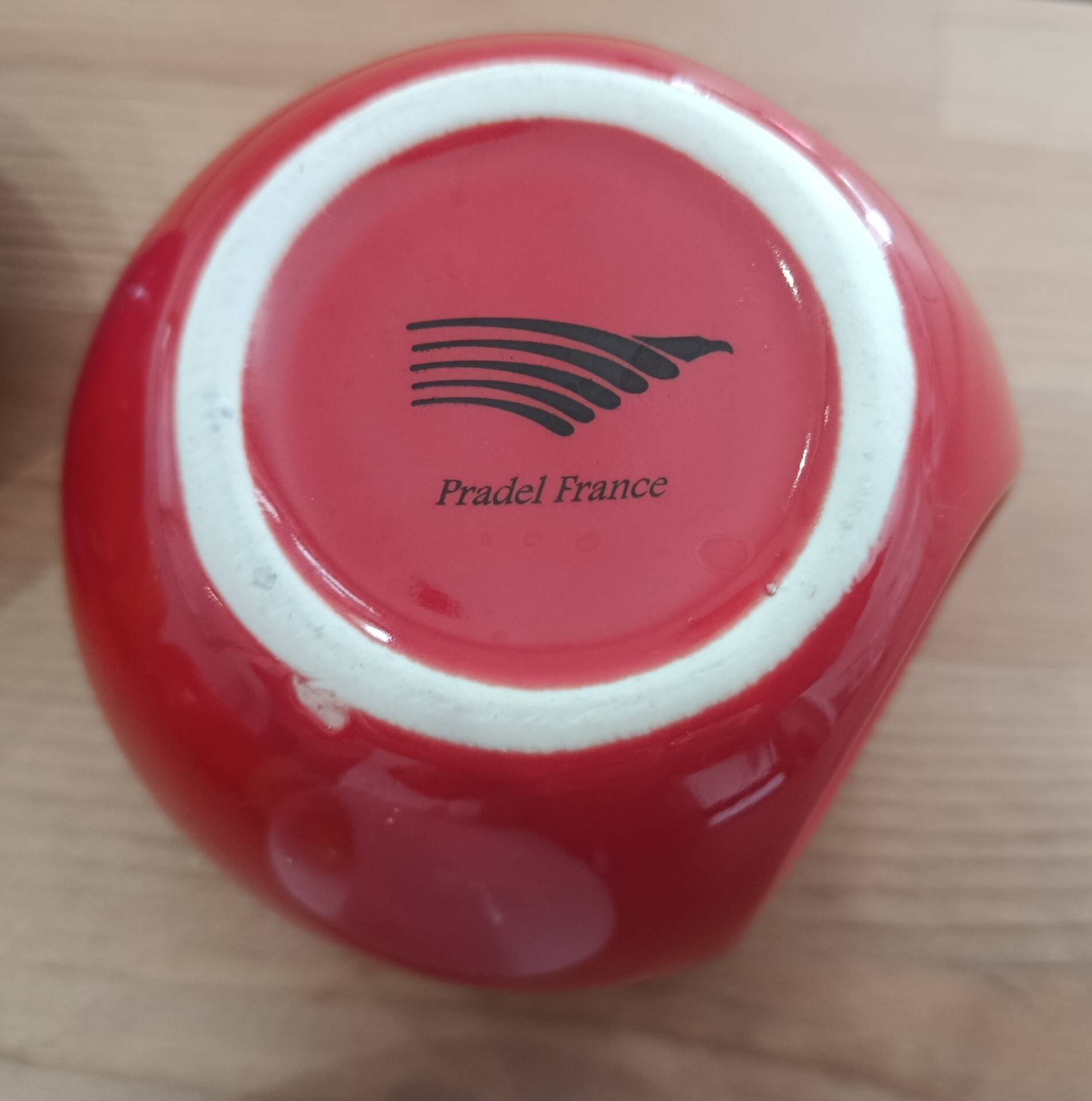 Set of 6 large mugs Pradel France – retro pop / Space Age design – mu