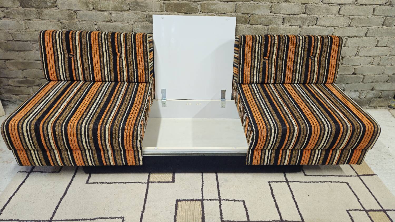 Daybed canapé modulable 1970 vintage