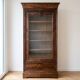 Small antique display cabinet in mahogany, Louis-Philippe style.