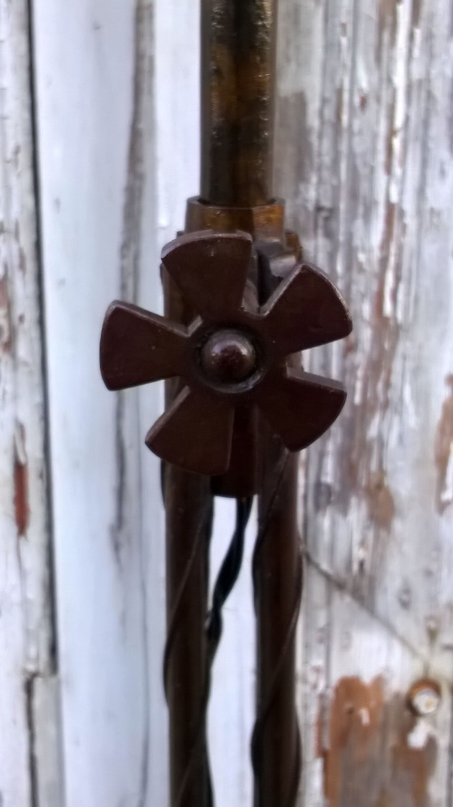 Wrought iron lamppost