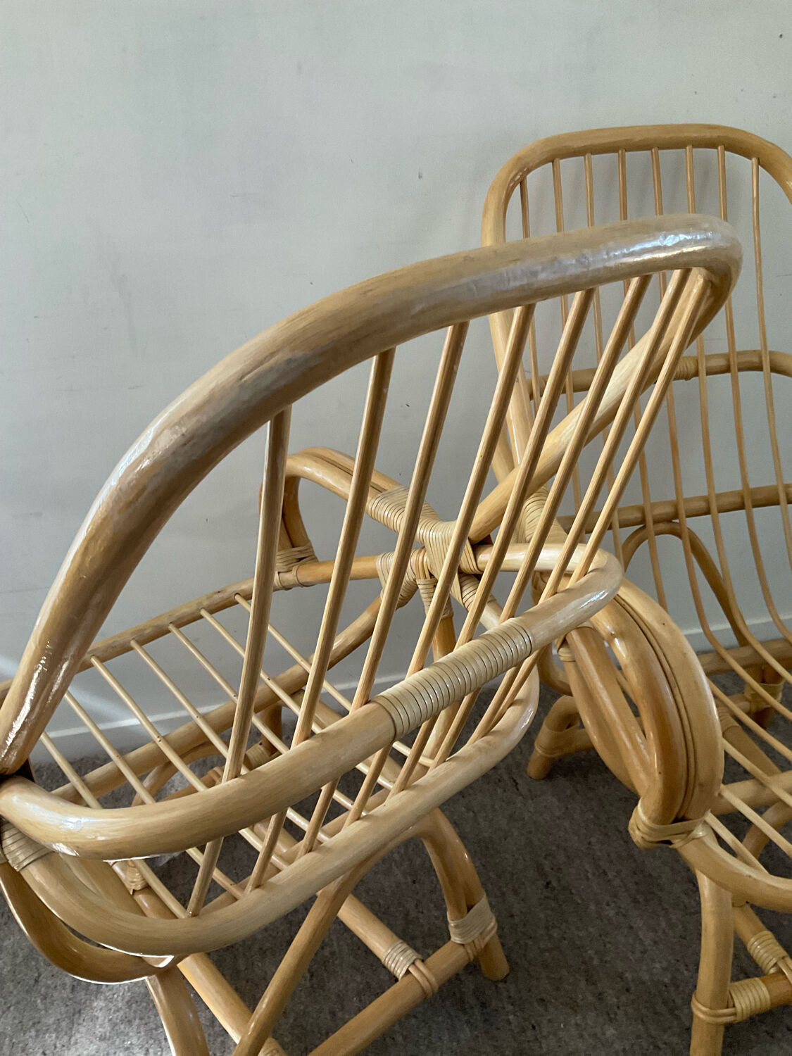 Rattan ensemble from the 70s
