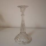 Set of 2 glass candle holders