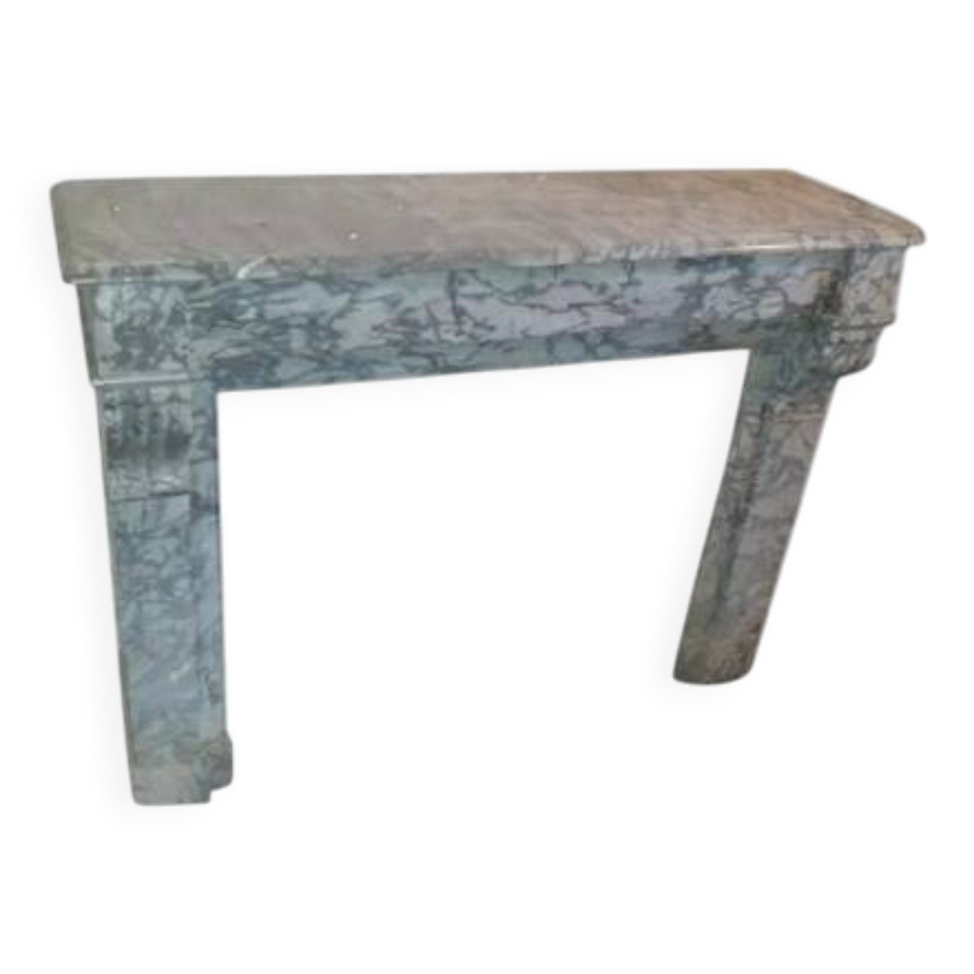 Napoleon III marble fireplace with modillions