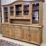 Cabinet 2 bodies in fir from eastern europe, work of the 1970s