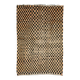 Tapis vintage à damier - 227 x 171 cm