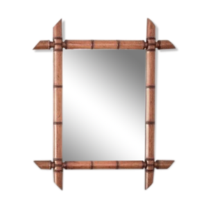 miroir bambou