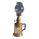 Paraffin pigeon lamp, late 19th century, brass & copper