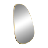 Marrakech mirror in gilded brass – 53×35 cm – handcrafted Moroccan production