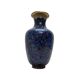 Vase Cloisonné Bleu Cobalt, 1980s