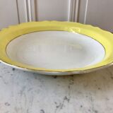 Plat creux moulin des loups jaune canari années 50