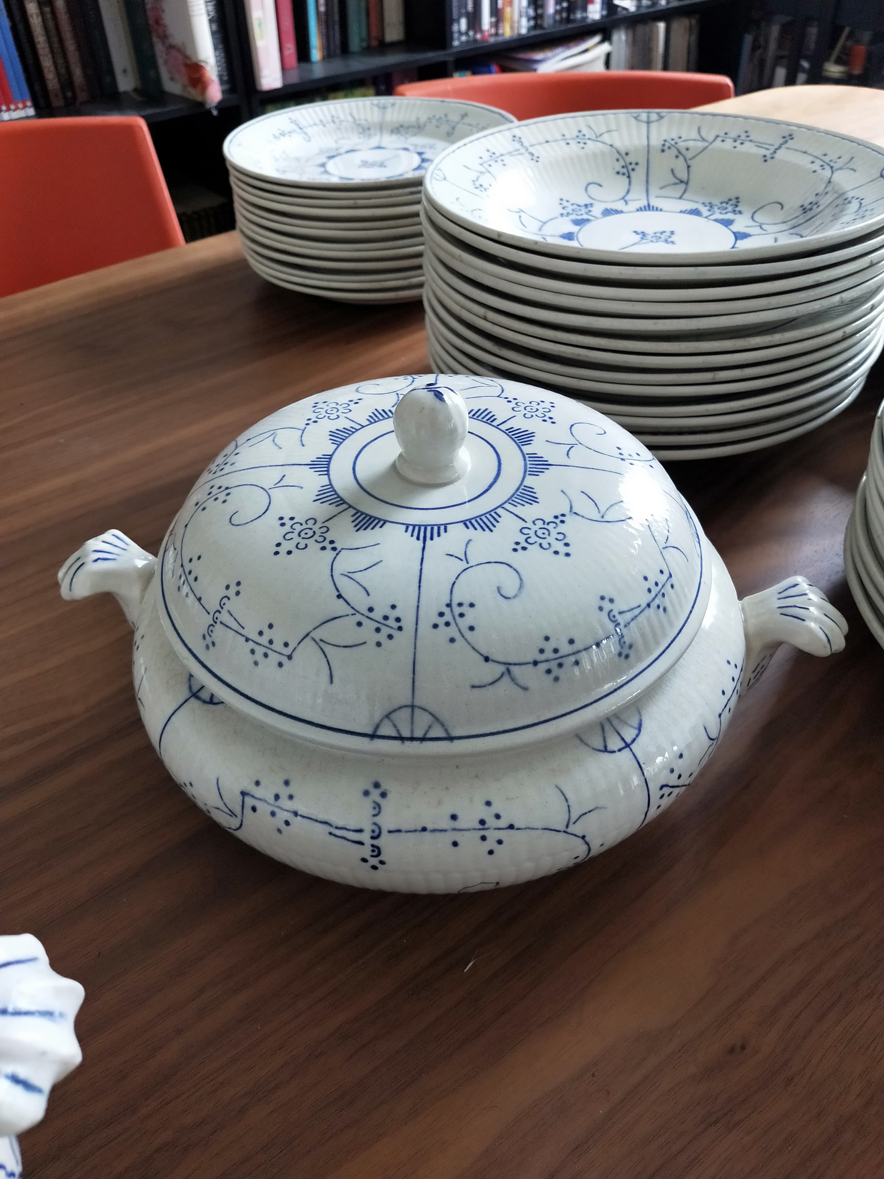 Copenhagen Boch la Louvière earthenware dishware service