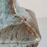 Vase soliflore bouteille chinoise à l'émail flambé