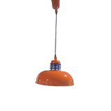 70s metal pendant light