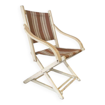 Vintage wooden folding beach/camping chair