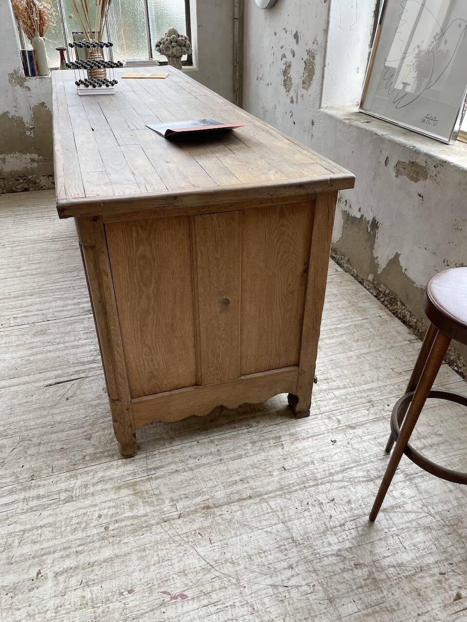 Comptoir en chêne XXL 260 cm