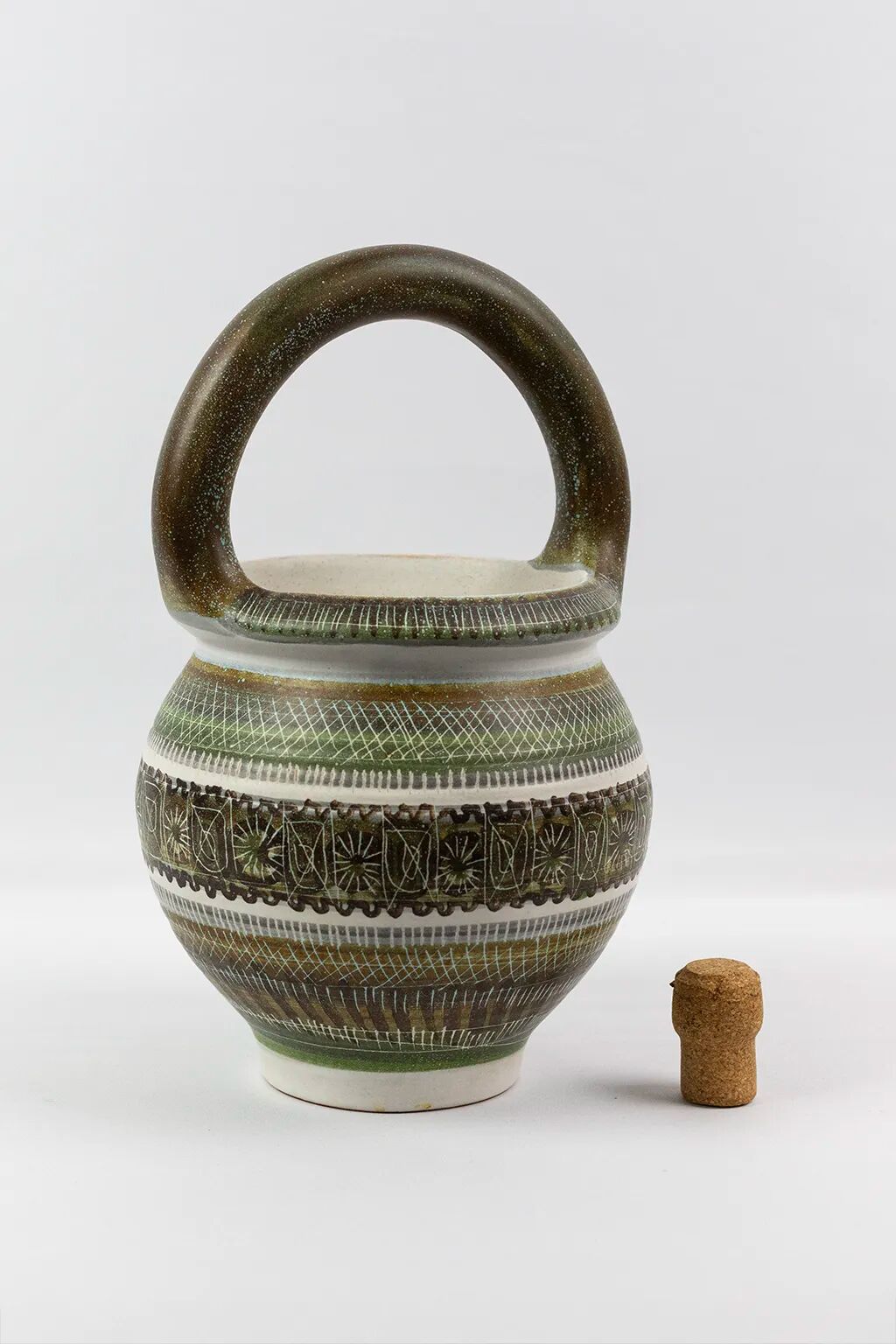 Handled ceramic vase glazed by Marcel Guillot – 1950s